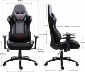 Fotel Fabryka Mebli Akord F4G FG38/F materiałowy niebieski 3