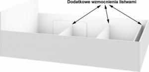 Fabryka Mebli Akord Łóżko 140x200 CLP ze stelażem podnoszonym Dąb Sonoma 4