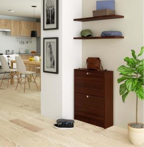 Fabryka Mebli Akord Szafka na buty 2 uchylne drzwiczki 60 cm - wenge 3