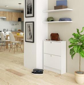 Fabryka Mebli Akord SZAFKA NA BUTY 2 UCHYLNE DRZWICZKI 60 cm BIAŁA 3