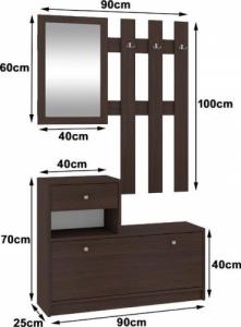 Fabryka Mebli Akord ZESTAW MEBLI NA PRZEDPOKÓJ WENGE 4