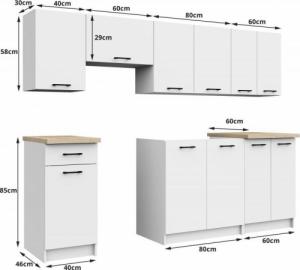 Fabryka Mebli Akord Zestaw mebli kuchennych Oliwia biały (SKZOLIDBIA) 13