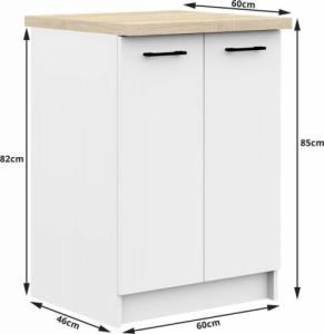 Fabryka Mebli Akord Zestaw mebli kuchennych Oliwia biały (SKZOLIDBIA) 7