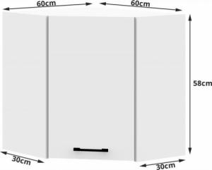 Fabryka Mebli Akord MEBLE KUCHENNE ZESTAW NAROŻNY OLIWIA 3M BIAŁY 13
