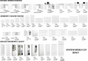 Fabryka Mebli Akord TOALETKA KOSMETYCZNA Z LUSTREM P-2/SL 500x600 PRAWA BIAŁA 5