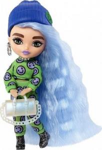 Lalka Barbie Mattel Extra Minis - Zielony kombinezon/Jasnoniebieskie włosy (HGP65) 1