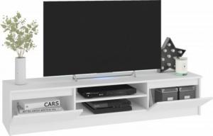 Fabryka Mebli Akord Meblościanka CLP - zestaw mebli witryna rtv biała 3