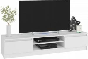 Fabryka Mebli Akord Meblościanka CLP - zestaw mebli witryna rtv biała 7