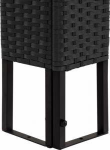 Tectake Pawilon namiot ogrodowy z polirattanu Mona 3x4m - czarny/antracyt 5