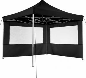 Tectake Składany pawilon Olivia 3x3 m z 4 bokami - czarny 3