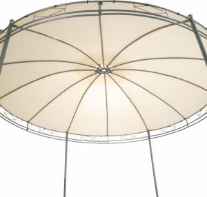 Tectake Okrągły pawilon namiot ogrodowy Luxus 350cm Siana - kremowy 5
