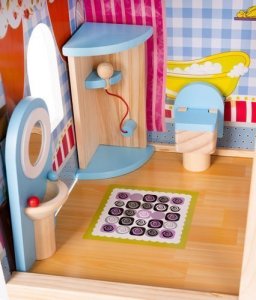 Iso Trade Domek drewniany dla lalek - willa D11252 3