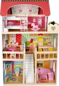 Iso Trade Domek drewniany dla lalek - willa D11252 5