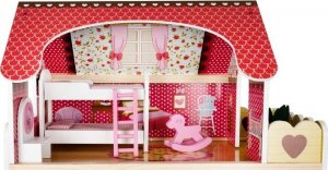 Iso Trade Drewniana willa dla lalek z basenem (D11251) 3