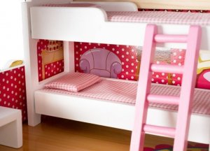 Iso Trade Drewniana willa dla lalek z basenem (D11251) 5