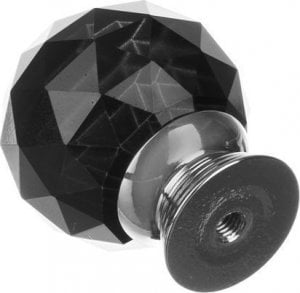 Iso Trade Gałka do mebli kryształowa - czarna 4