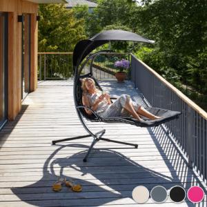 Tectake Leżak wiszący Maja - czarny 2