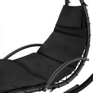 Tectake Leżak wiszący Maja - czarny 8