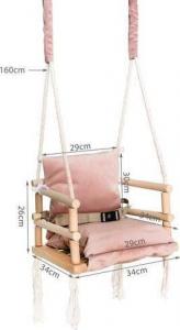 Huśtawka Iso Trade Huśtawka 3w1 różowa NEW H18027 9