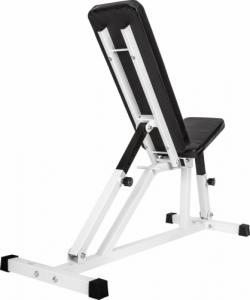 Ławka treningowa regulowana - czarny/biały 6