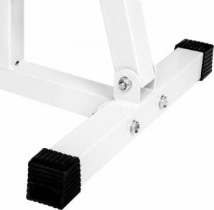 Ławka treningowa regulowana - czarny/biały 8