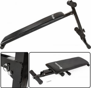 Tectake Ławka treningowa skośna do ćwiczenia brzuszków - czarny 3