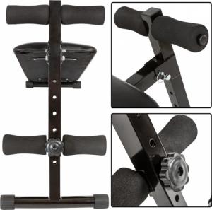 Tectake Ławka treningowa skośna do ćwiczenia brzuszków - czarny 4