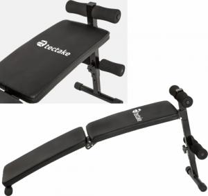 Tectake Ławka ławeczka skośna składana regulowana - czarny 3