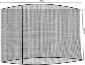 Iso Trade Moskitiera do parasola ogrodowego 3m - czarna 9