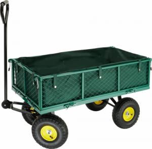 Tectake Wózek transportowy maks. 350 kg - zielony 1