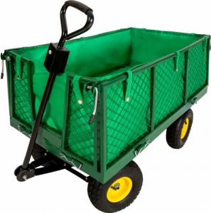 Tectake Wózek transportowy maks. 550 kg - zielony 1