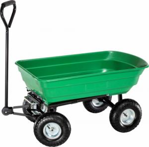 Tectake Wózek transportowy wywrotka maks. 300kg - zielony 1