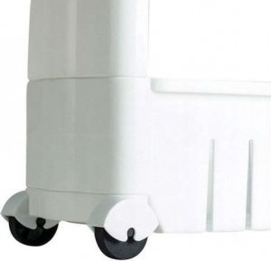 Iso Trade Półeczka kuchenna mobilna na kółkach biała 2
