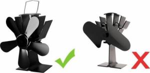 Iso Trade Wentylator kominkowy 5-łopatkowy 9