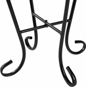 Tectake Stolik balkonowy, kwietnik, mozaika - biała/niebieska 4