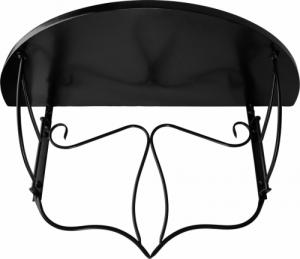 Tectake Stolik balkonowy, mozaika, składany - terakota/biały 5