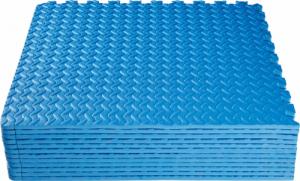 Tectake Mata ochronna do siłowni - zestaw 12 części - niebieski 4