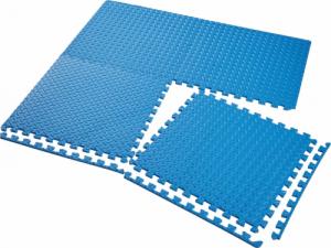 Tectake Mata ochronna do siłowni - zestaw 12 części - niebieski 9