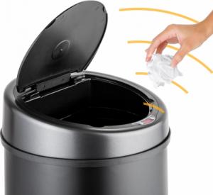 Kosz na śmieci Tectake Automatyczny kosz na śmieci - czarny, 50 L 2