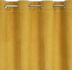 Eurofirany Zasłona Velvet Lili 140 x 250 Przelotka Miodowy 5