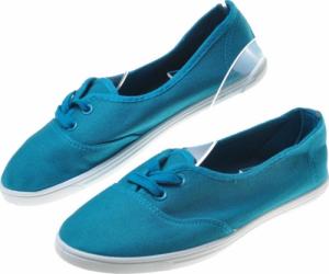 Pantofelek24 Wiązane damskie tenisówki turkusowe /A1-1 7793 S094/ 39 4