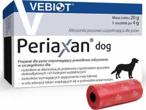Vebiot Witaminy, suplementy dla psów Vebiot Periaxan dog 5 sasz. typu stick + woreczki na odchody 1