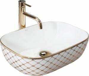 Umywalka Rea Rea Umywalka nablatowa Rea Belinda Diamond White Gold 1