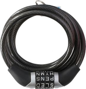 Dunlop Zapięcie rowerowe spiralne na szyfr 0,6x120cm - niebieski 5