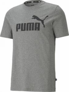 Puma Koszulka męska ESS Logo Tee Medium Gray Heather szara r. XXL 1