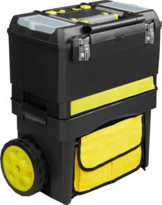 Tectake Wózek na narzędzia Johnny - czarny / żółty 1