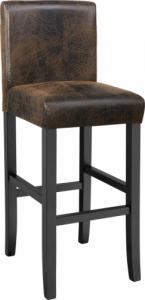 Tectake Hoker stołek krzesło barowe - antyczny brąz 1