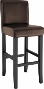 Tectake Hoker stołek krzesło barowe - brązowy 1