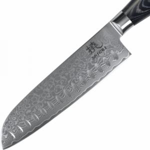 Shiori Shiori 3-Set Kuro Mur + Santoku + Sifu - zestaw trzech noży ze stali damasceńskiej 6