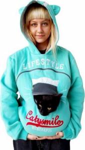 Smart Kitty Bluza CatySmile do noszenia kota i nie tylko (seledynowa) 3